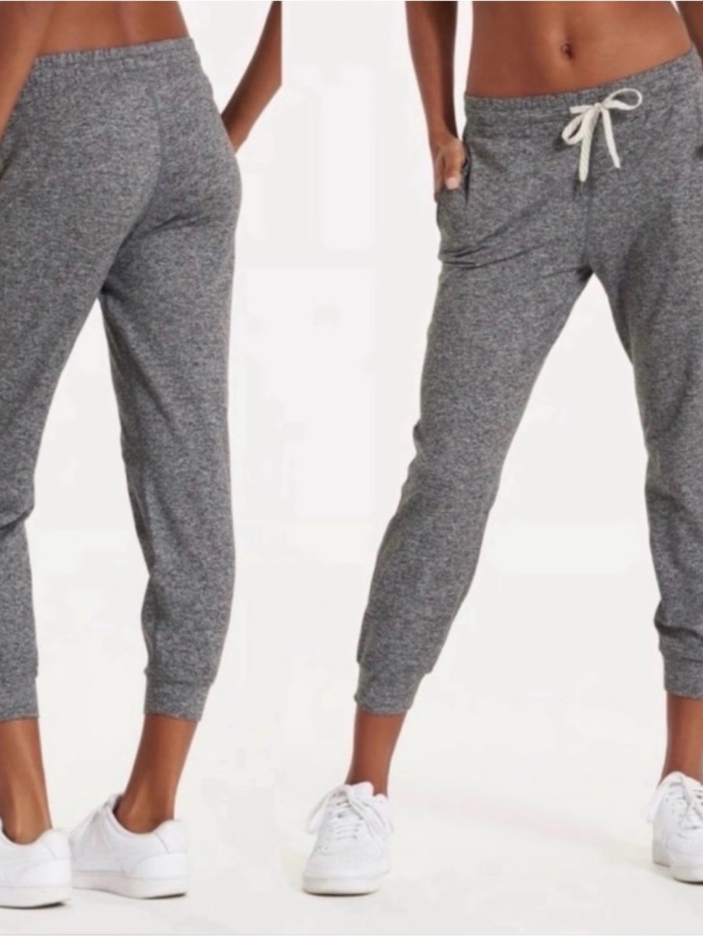 Vuori Heather Gray Drawstring Joggers